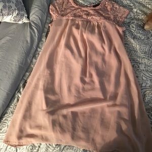 Pink baby doll dress